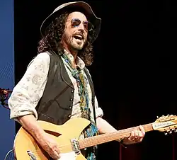 Mike Campbell on stage