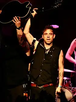 Jollett performing with The Airborne Toxic Event
