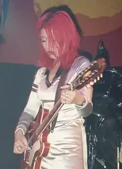 Berenyi on stage in 1994