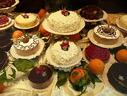 The Caffè Cova delicatessen serving traditional Milanese cakes and desserts in Via Monte Napoleone