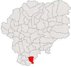 Location in Bistrița-Năsăud County