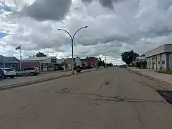 Main Street in downtown Milestone