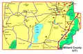 Map of Fishlake National Forest in Millard County