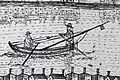 Boat with lowered mast