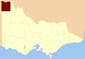 Location in Victoria
