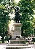 Miloš Obrenović monument in the city park