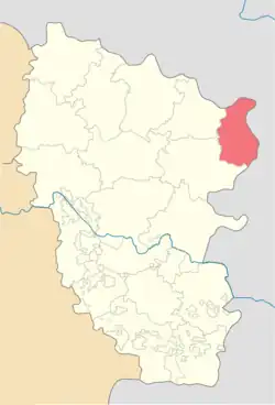Location of Milove Raion