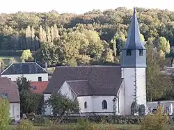 The church in the hamlet of Solonge