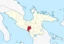 Map of Camarines Sur with Minalabac highlighted