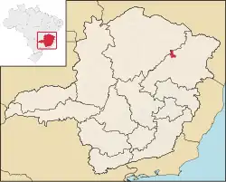 Location of Virgem da Lapa