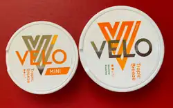 2 cans of Velo nicotine pouches
