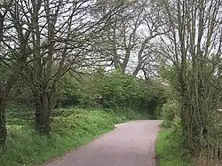 Minor road at Bishop's Court
