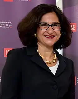 Minouche Shafik, Former LSE president (2017-2023), chief economic advisor to Prime Minister Keir Starmer (2025–present), Columbia University in the City of New York president (2023-2024)
