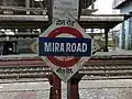 Mira Road station Platform Board