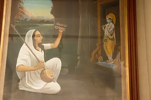 Krishna blessing Mirabai