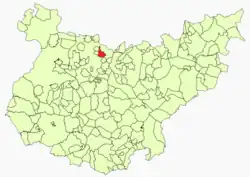Location in Badajoz