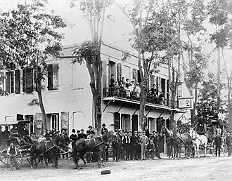 Mitchler Hotel (c. 1860s) now known as the Murphys Hotel, in Murphys, California