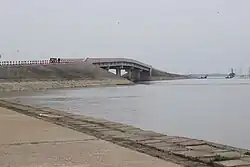 A bridge in Mithamoin upazila