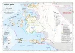 A map featuring Odbert island
