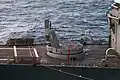 Elevated viewpoint of the Mark 13 launcher aboard USS&nbsp;Doyle