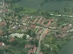 Aerial view of Močovice
