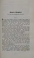 First page to a 1843 copy of Die Elemente der Mechanik des Himmels