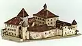 Cardboard model (Modellbogen) of the castle