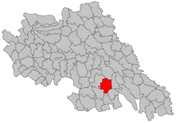 Location in Iași County