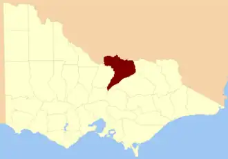 Location in Victoria