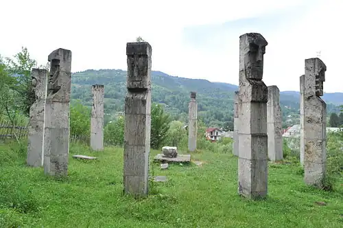 Monument to the victims of the Moisei massacre