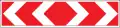 Dangerous curve direction to the both sides