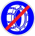 End of snow chains compulsory