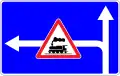 Prohibition or restriction on a side road