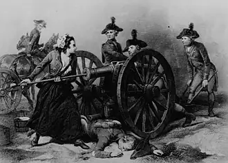 Image 41Molly Pitcher at the Battle of Monmouth (from History of New Jersey)