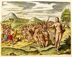 Women warriors of Monomotapa/ Mwenemutapa/ Mutapa Empire - Indiae Orientalis, 1599