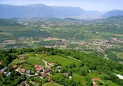 An aerial view of Montchaffrey
