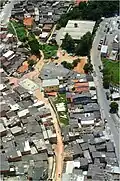 The Favela Monte Azul seen from above.