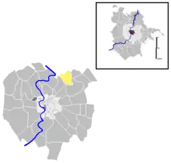 Position of the quartiere within the city
