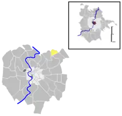 Position of the quartiere within the city
