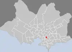 Location of Jacinto Vera in Montevideo