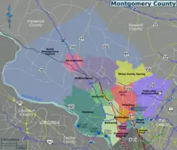 Montgomery County map