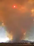 Monument Fire from Palominas, AZ on June 14, 2011
