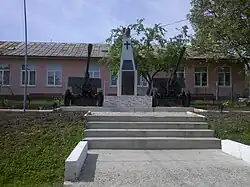 Heroes' monument in Poienari