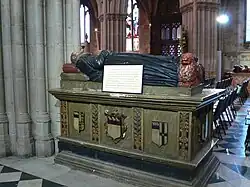 Monument to Robert Wilde in the nave