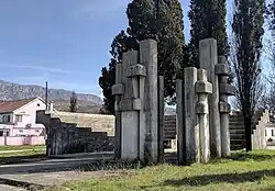 Monument to the National Liberation Struggle located in the village