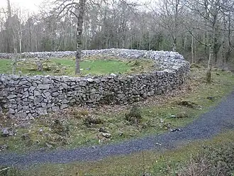 The cashel in the middle rampart