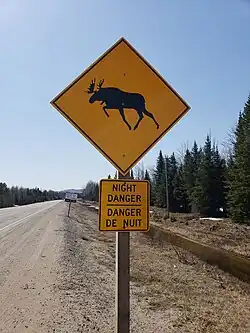 Canadian road sign