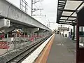 The station in late January 2026, showing early progress on the station platforms