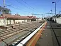 Northbound view from Mordialloc platform 2 facing towards platform 1