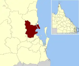 Location within South East Queensland